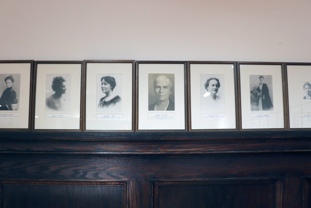 Portraits of University Women's Club past presidents