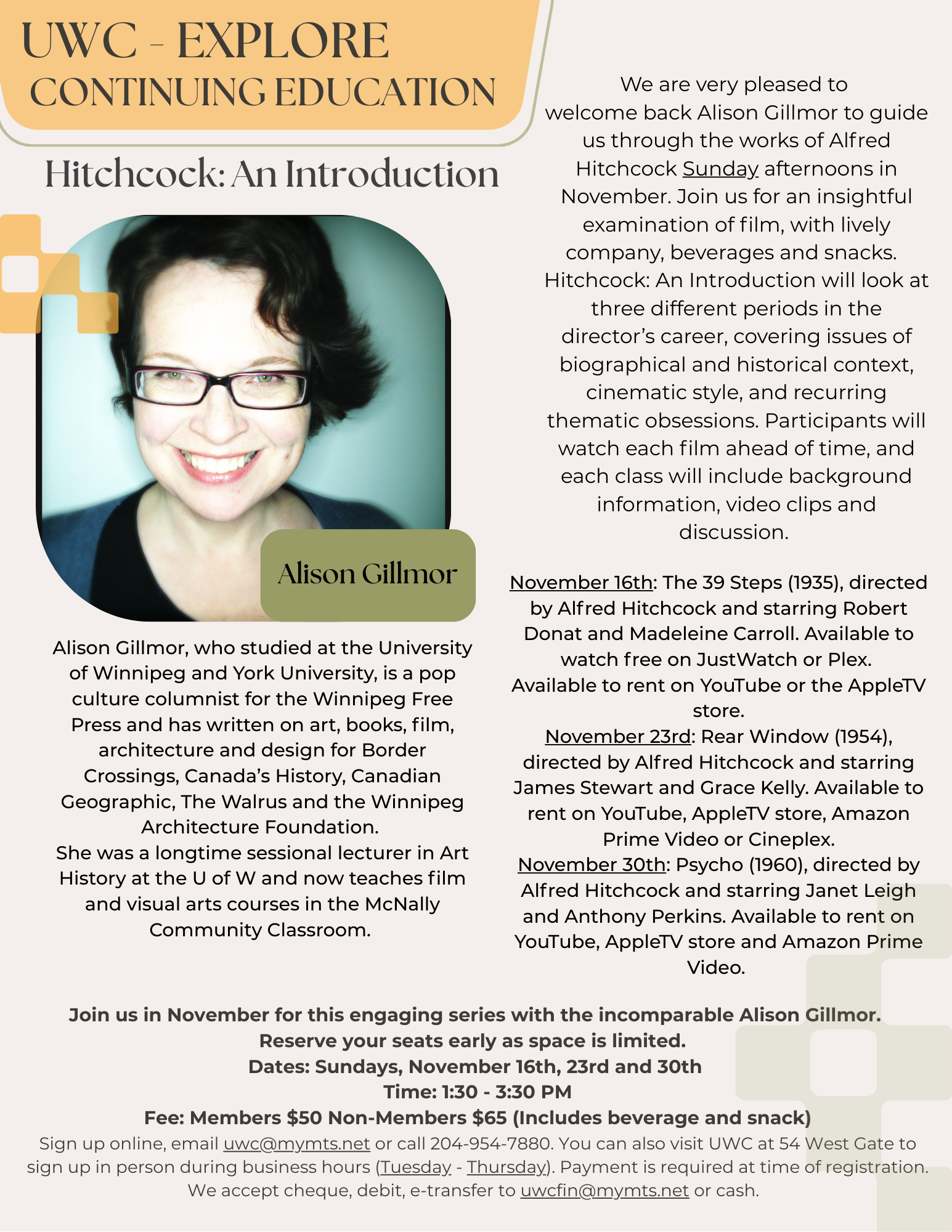 Continuing Education Program with Alison Gillmor