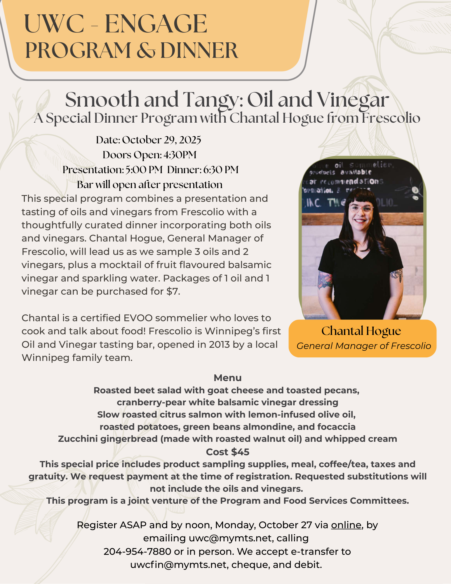 Program-Frescolio tasting event